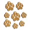 Wolf Coyote Paw Print Wood Buttons for Sewing Knitting Crochet DIY Craft